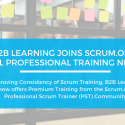 B2B Learning becomes a recognized member of the Scrum.org PTN program